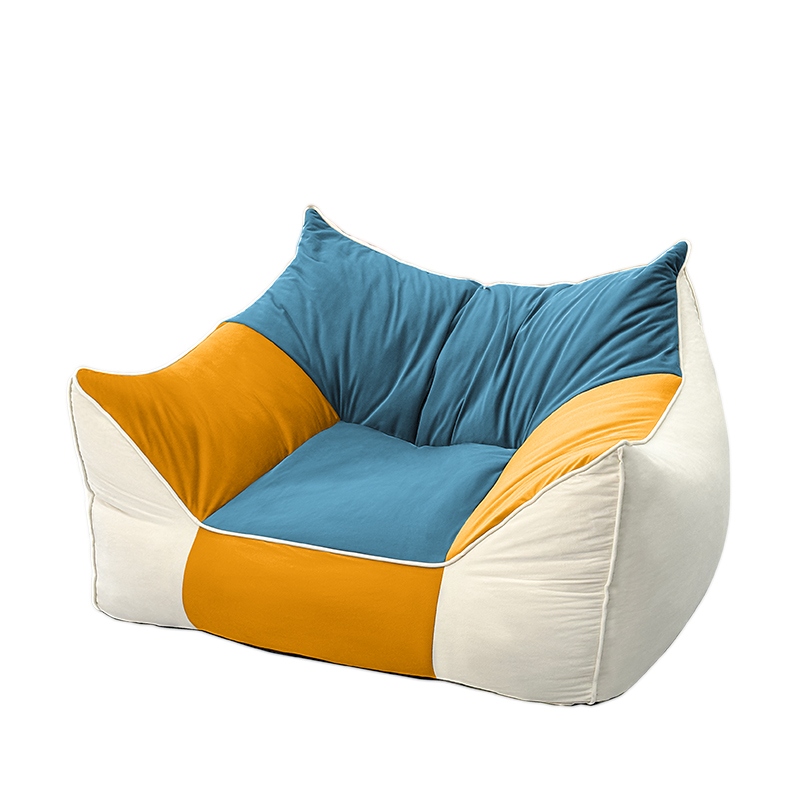 Kids Velvet Bean Bag | Soft Shredded Foam-Filled Lounge Chair