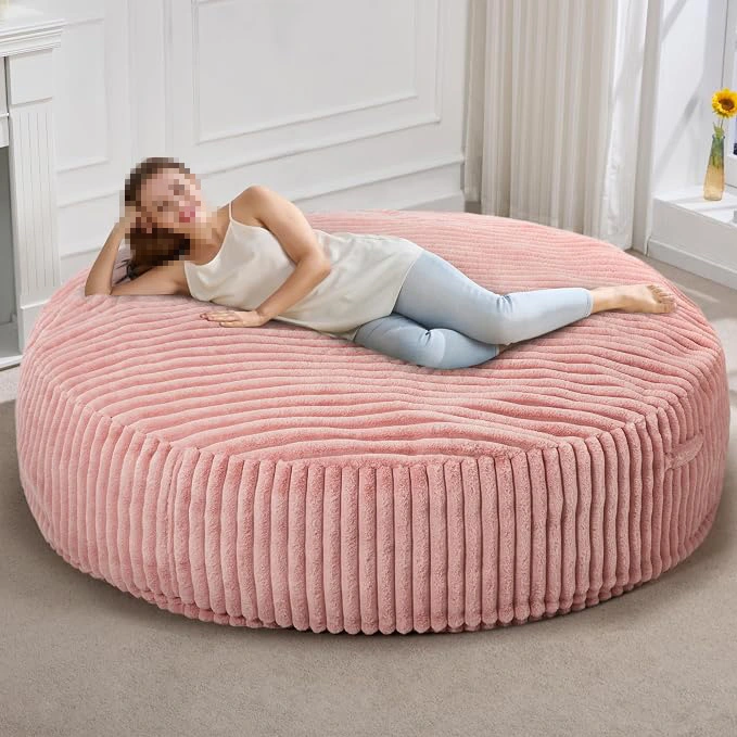 6Ft Adult Bean Bag Chair with Filling High Density Foam