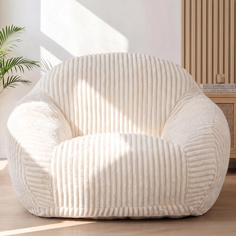 Plush Corduroy Sofa Chair For Parent-Child
