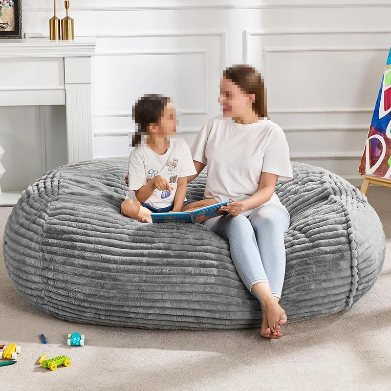 3-6ft Cuboid Bean Bag Chair With High Density Foam and Vacuum-packed