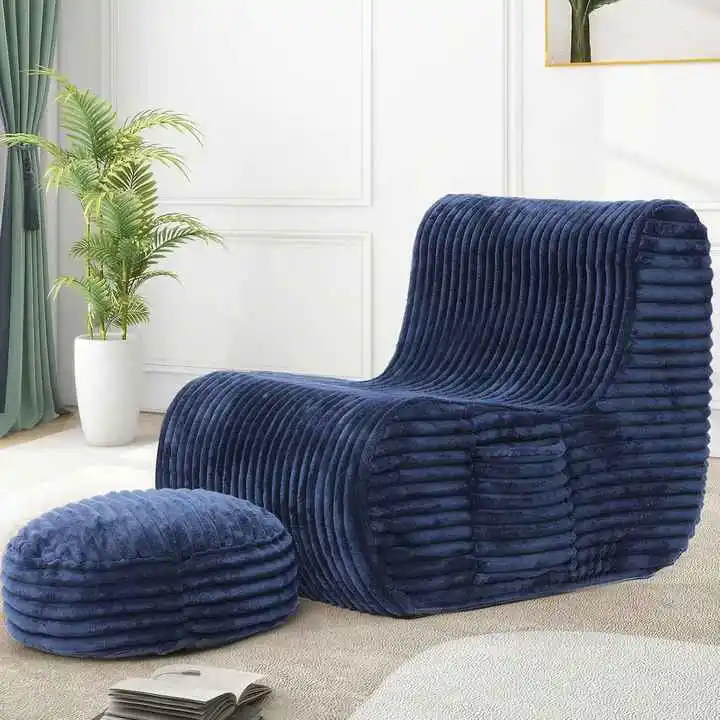 Foam Sofa Chair with Ottoman Set | Cozy Lounge Chair