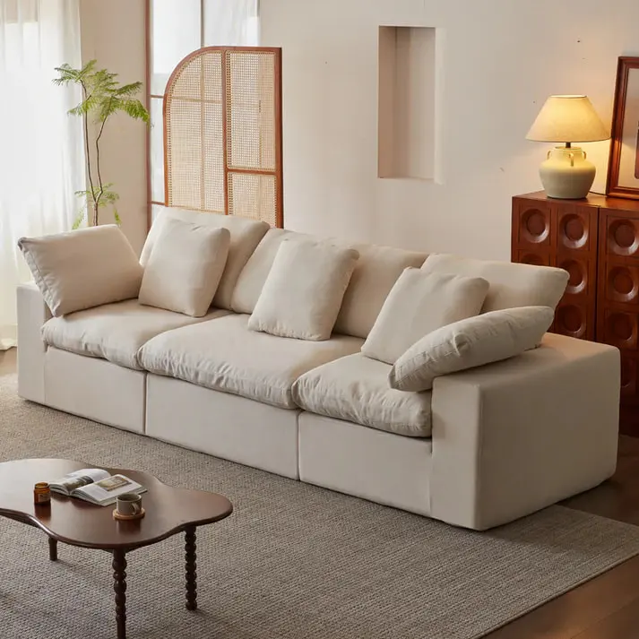 Cloud Modular Sofa with Washable Covers and Deep Comfort