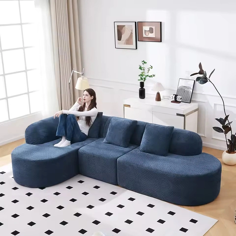 115 Inch Frame-Free Boneless Sofa with Modular Sectional