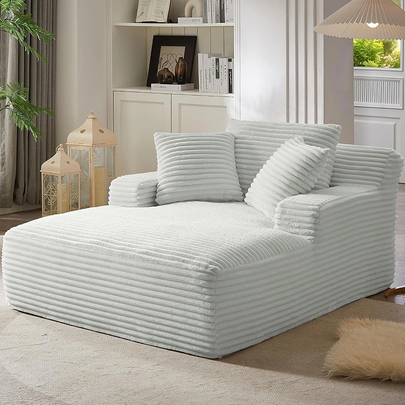 Oversized Deep Seat Compressiable Foam Chaise Lounge