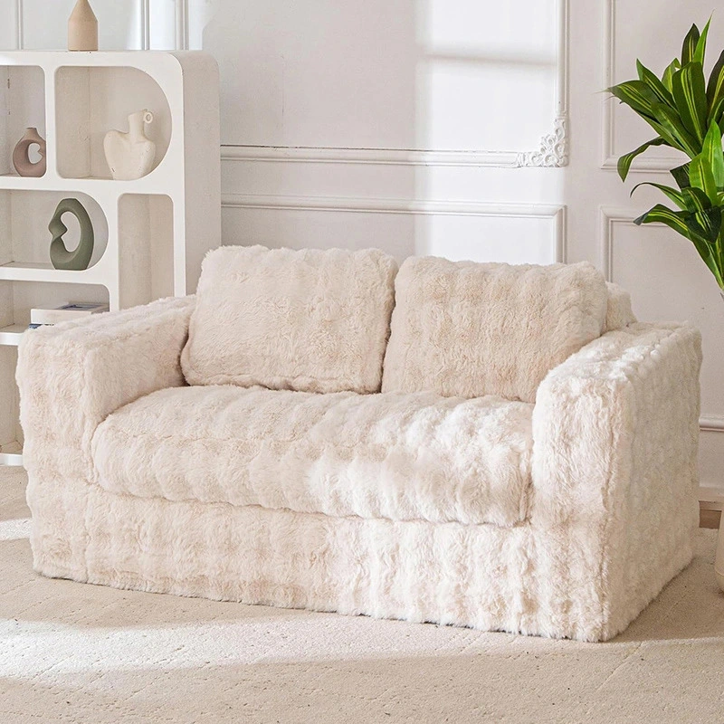 Bubble-Textured Loveseat – Compact Couch for Apartments & Dorms