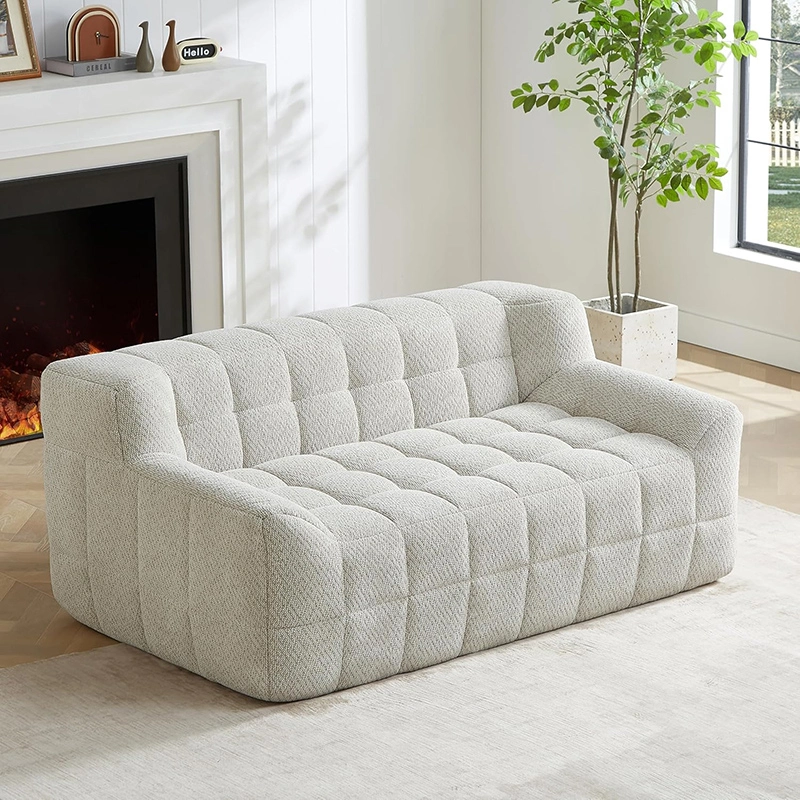 2-Seater Waffle Foam Boneless Couch