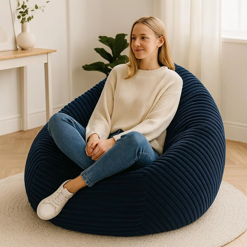 Corduroy Bean Bag Chair – Affordable Comfort for Adults
