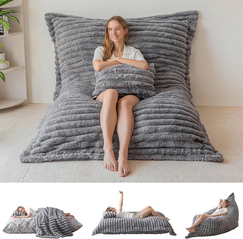 3-in-1 Bean Bag | Transforms into Lounger or Floor Bed