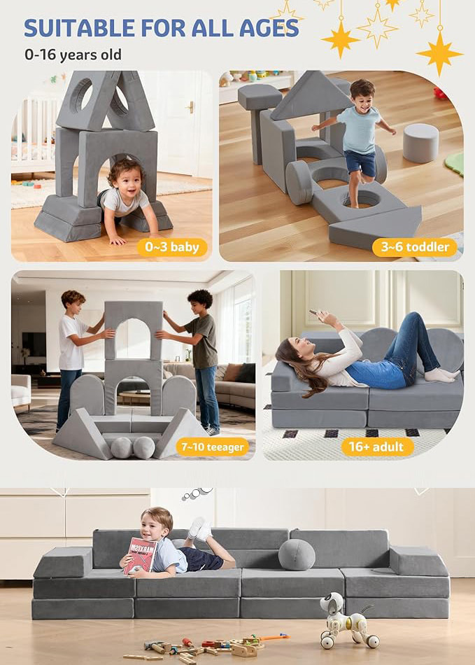 Benefits of a Kids&rsquo; Modular Play Couch